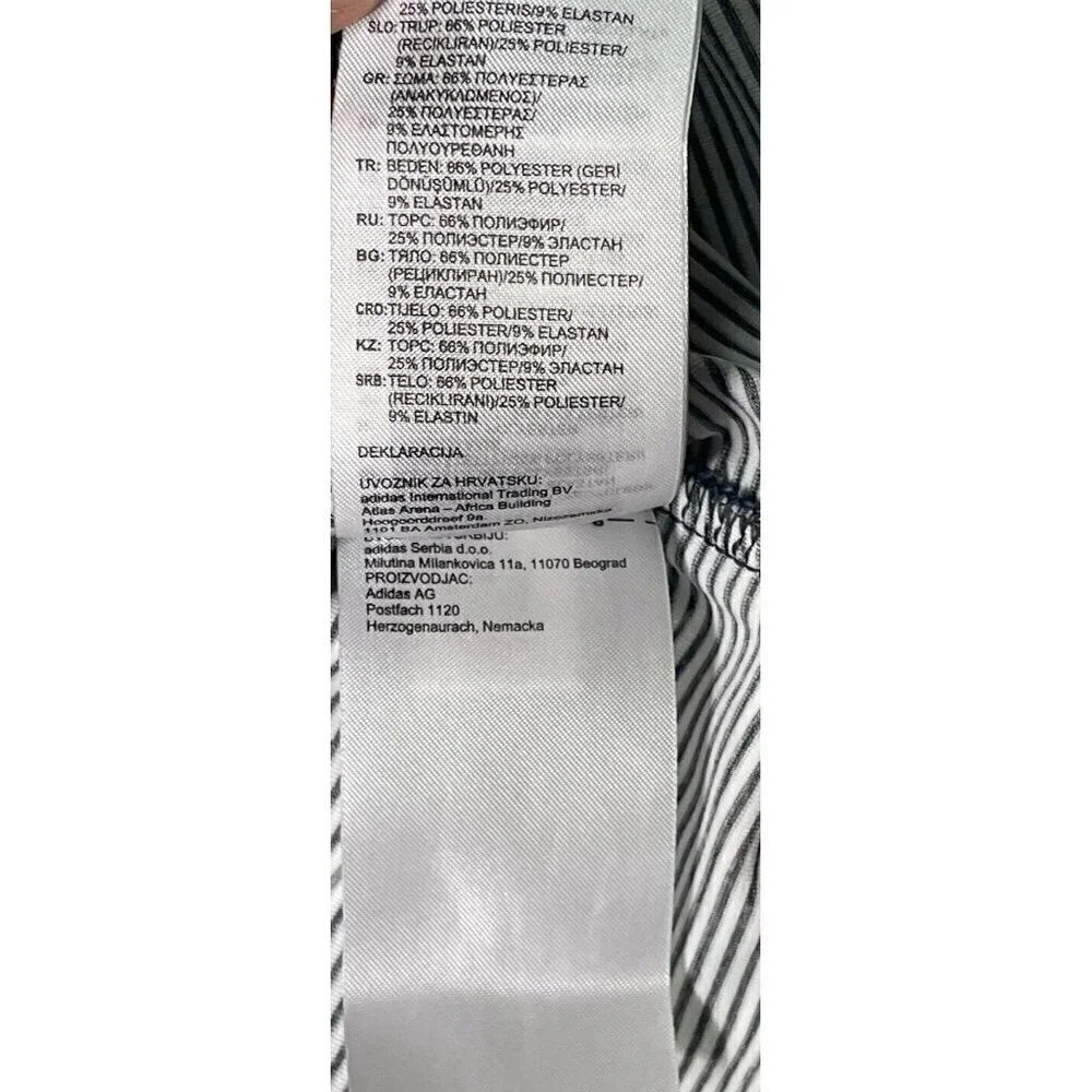 AdiPure by Adidas Men's Performance Polo Shirt Golf Sz 2XL Stretch White Striped